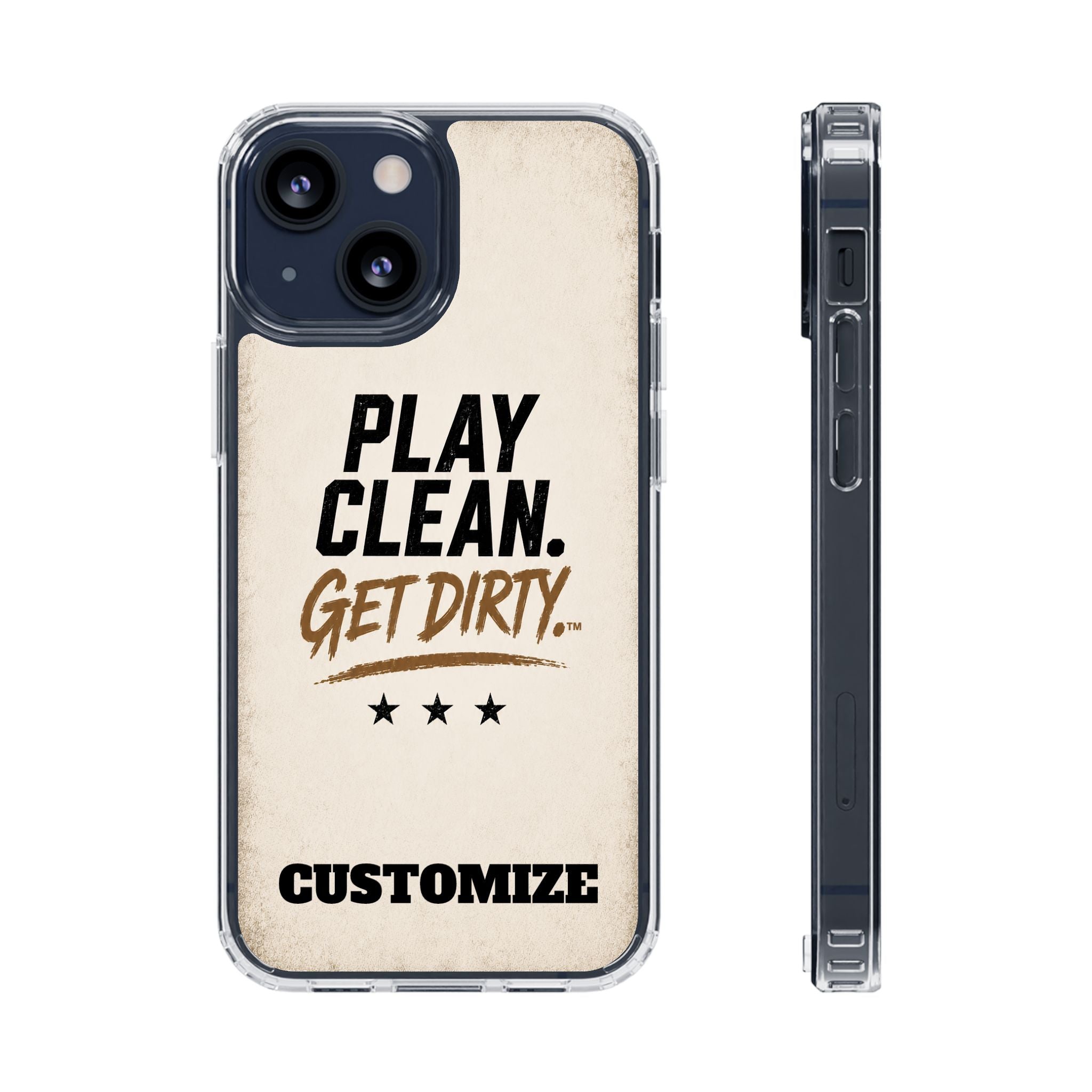 Magnetic Phone Case — “Play Clean. Get Dirty.” Customizable Impact-Resistant Case