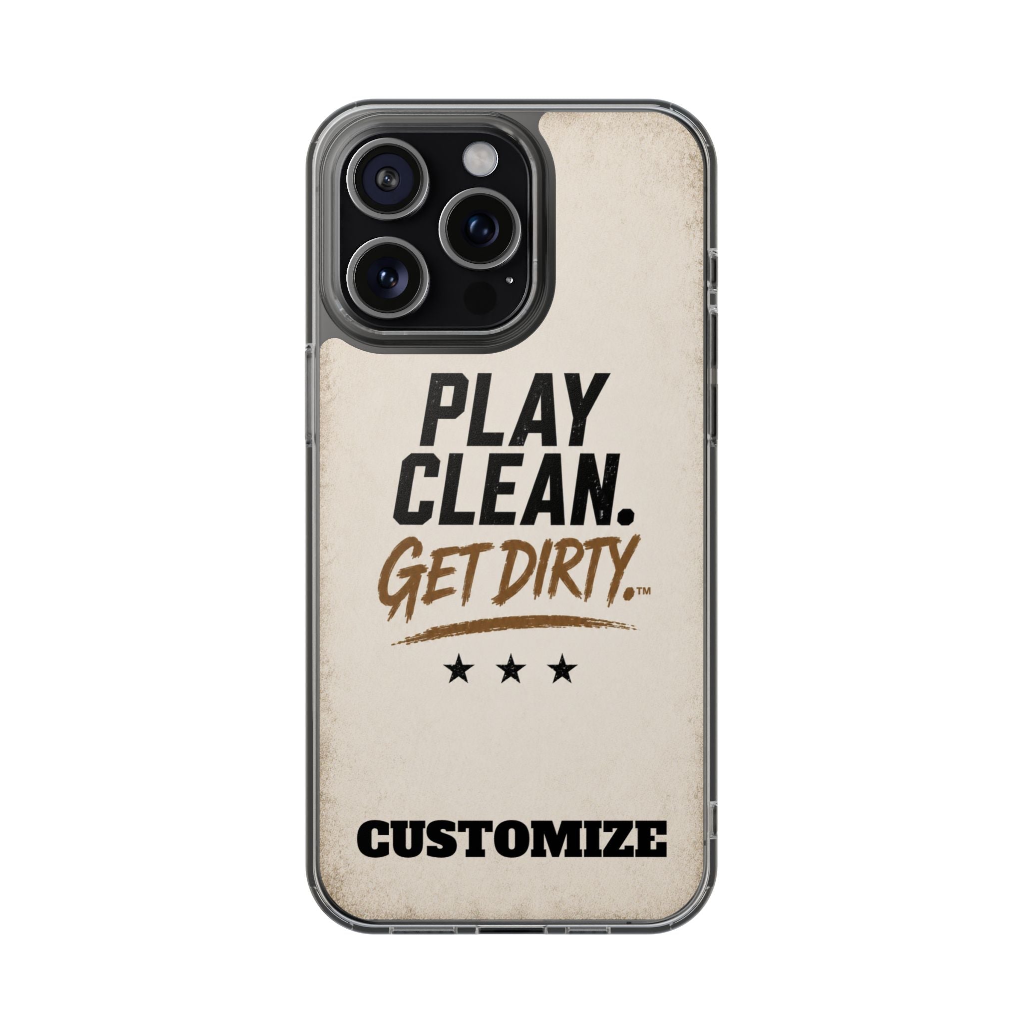 Magnetic Phone Case — “Play Clean. Get Dirty.” Customizable Impact-Resistant Case