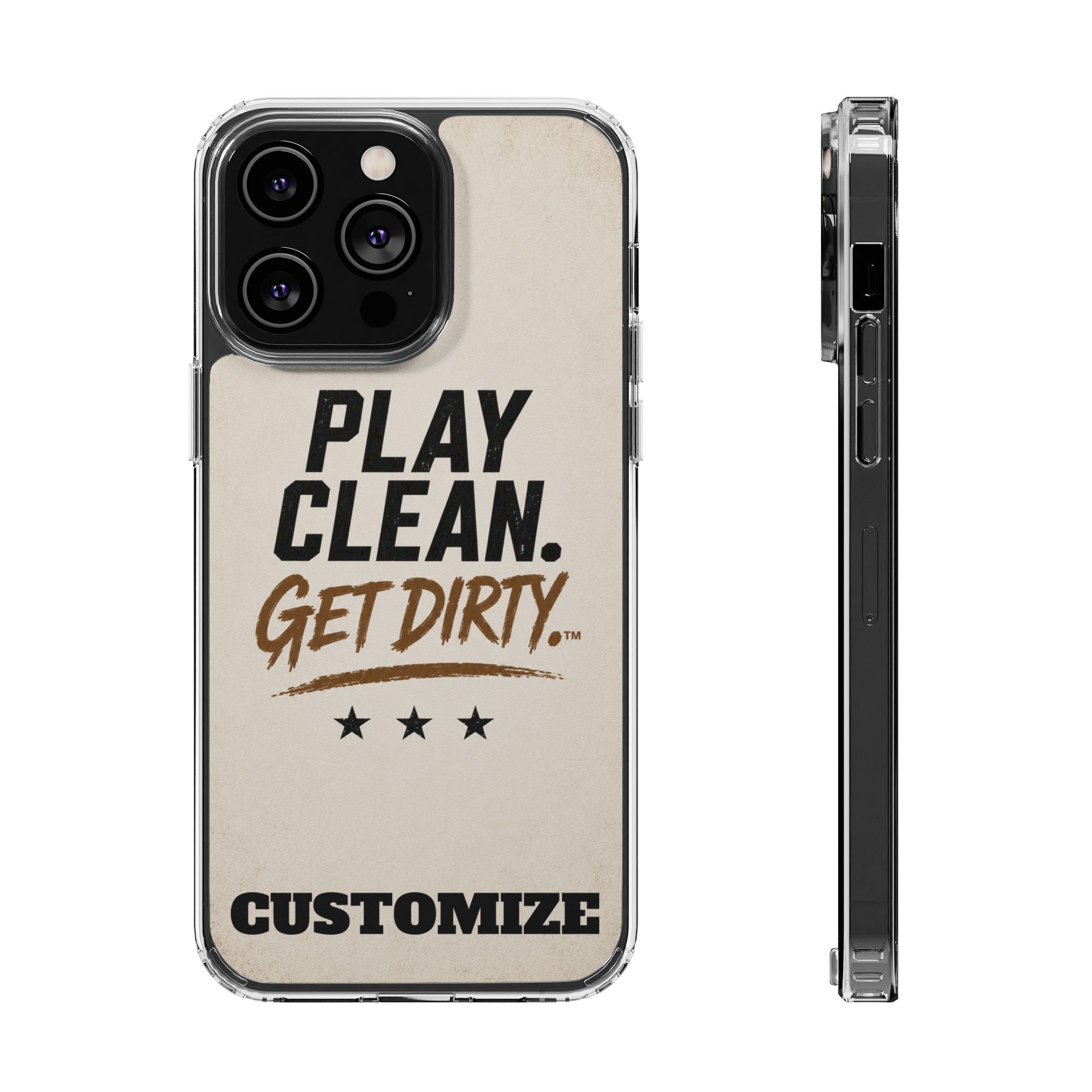 Magnetic Phone Case — “Play Clean. Get Dirty.” Customizable Impact-Resistant Case