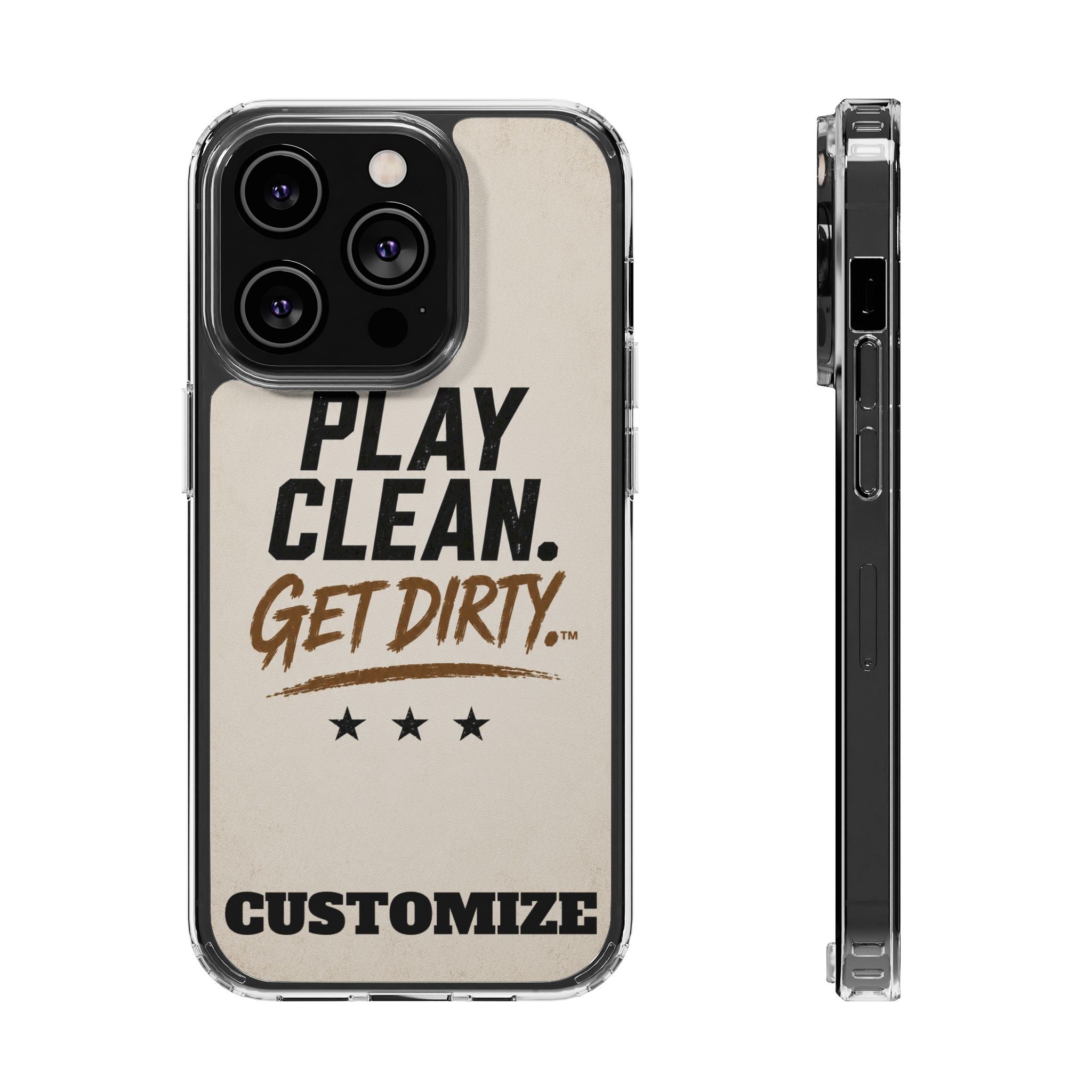 Magnetic Phone Case — “Play Clean. Get Dirty.” Customizable Impact-Resistant Case