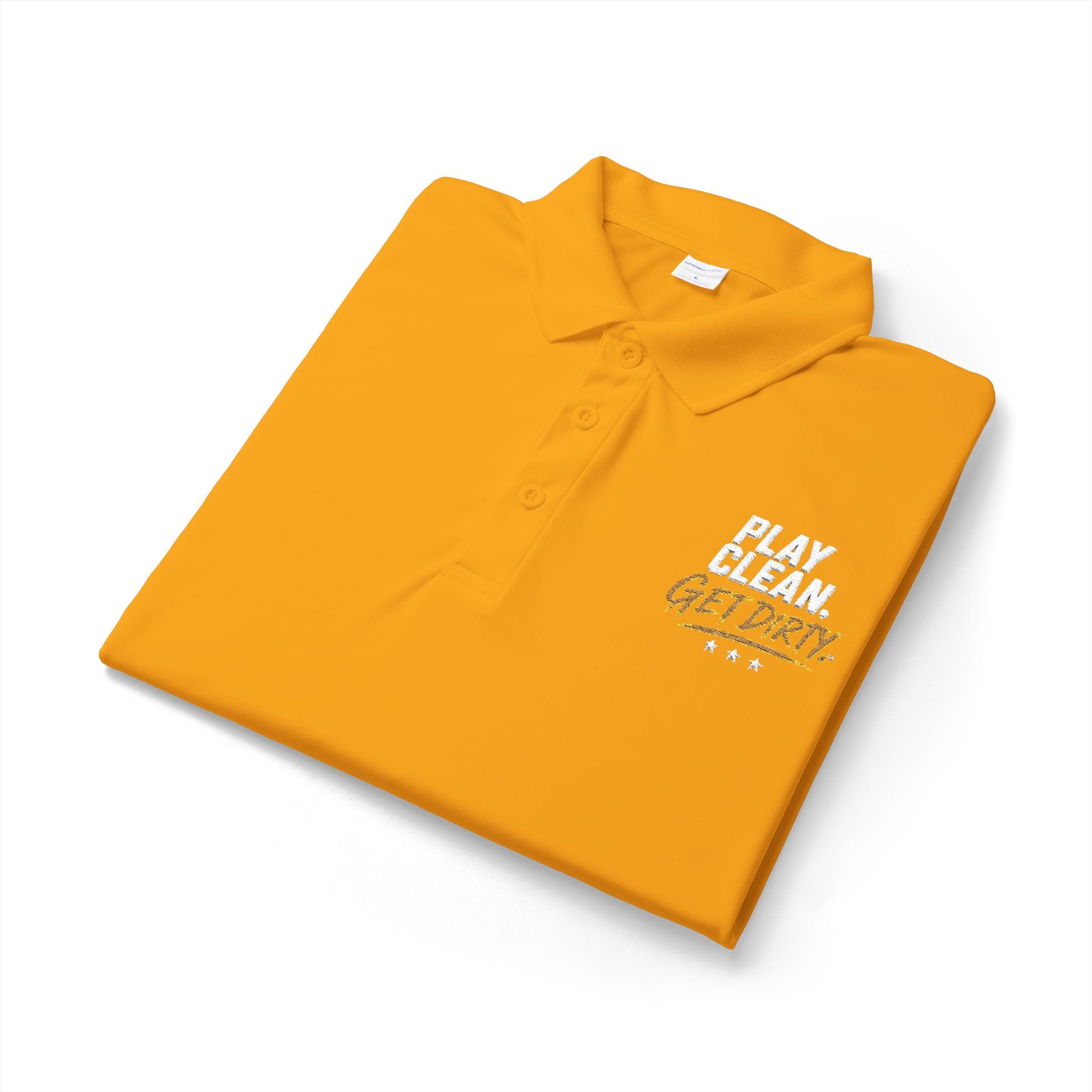 Embroidered Play Clean. Get Dirty.™ Polo