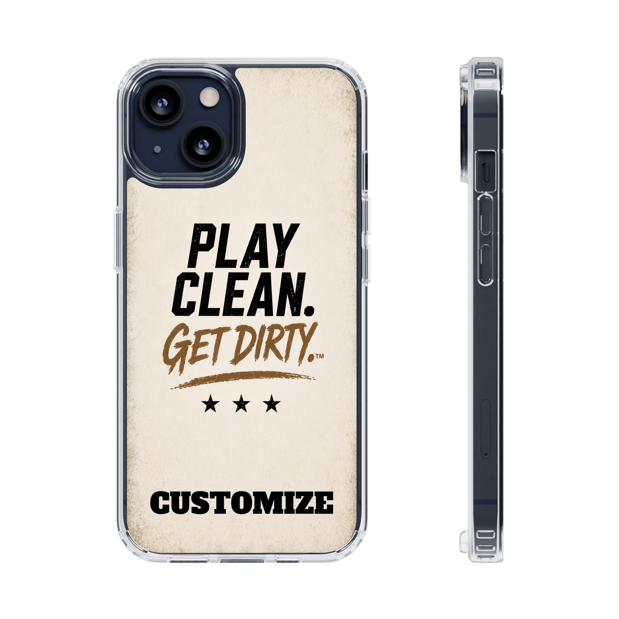 Magnetic Phone Case — “Play Clean. Get Dirty.” Customizable Impact-Resistant Case