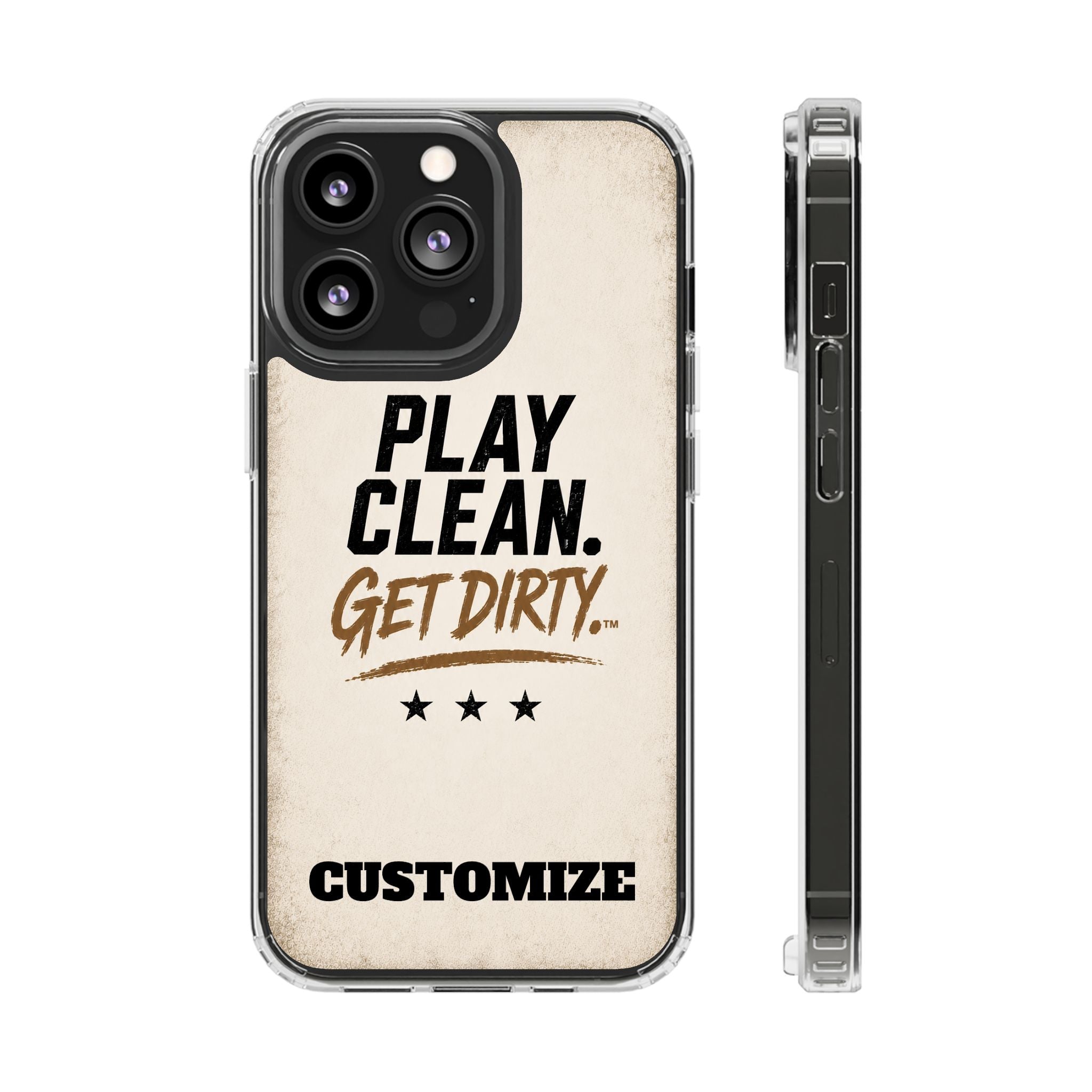 Magnetic Phone Case — “Play Clean. Get Dirty.” Customizable Impact-Resistant Case