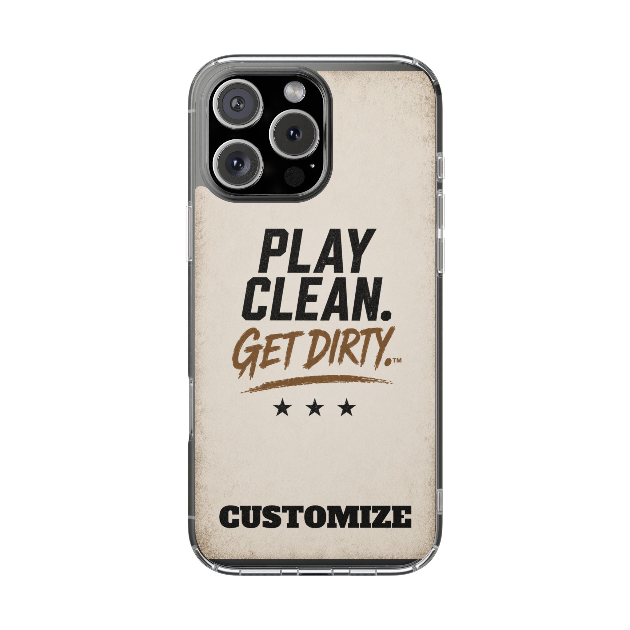 Magnetic Phone Case — “Play Clean. Get Dirty.” Customizable Impact-Resistant Case