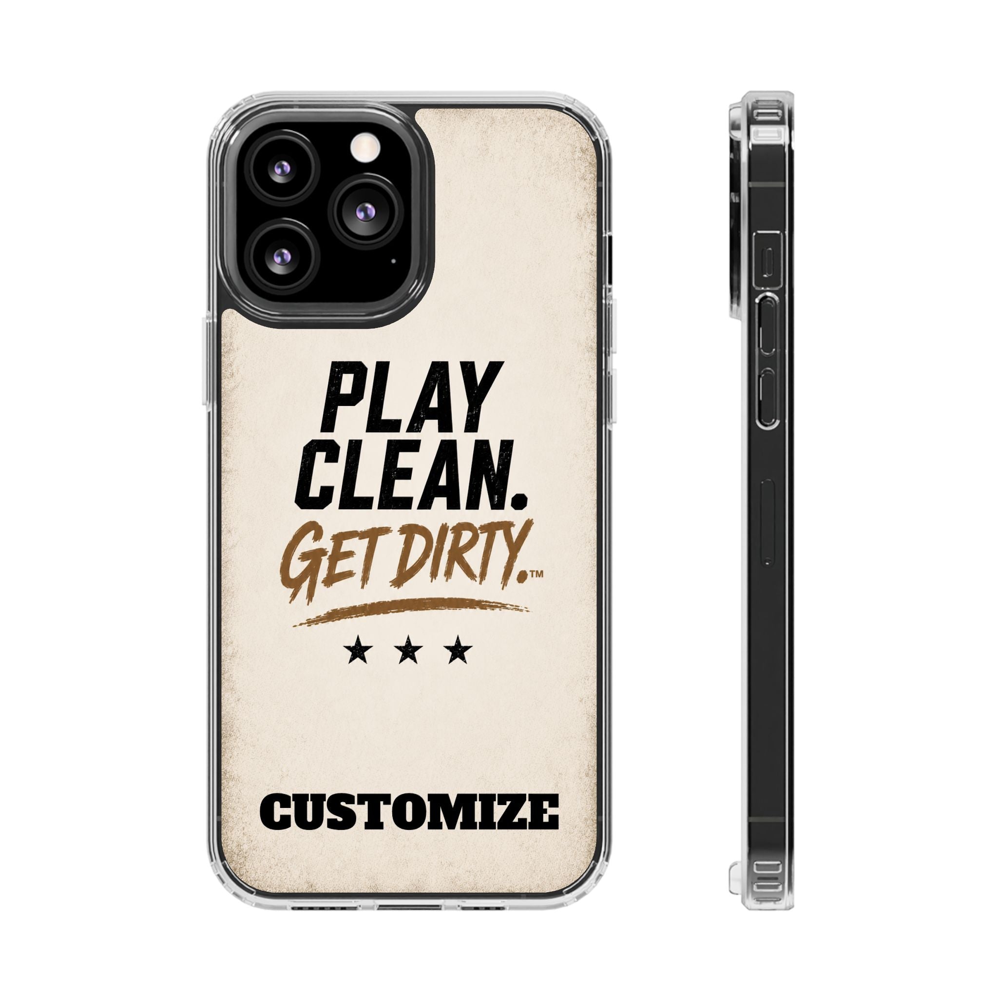 Magnetic Phone Case — “Play Clean. Get Dirty.” Customizable Impact-Resistant Case