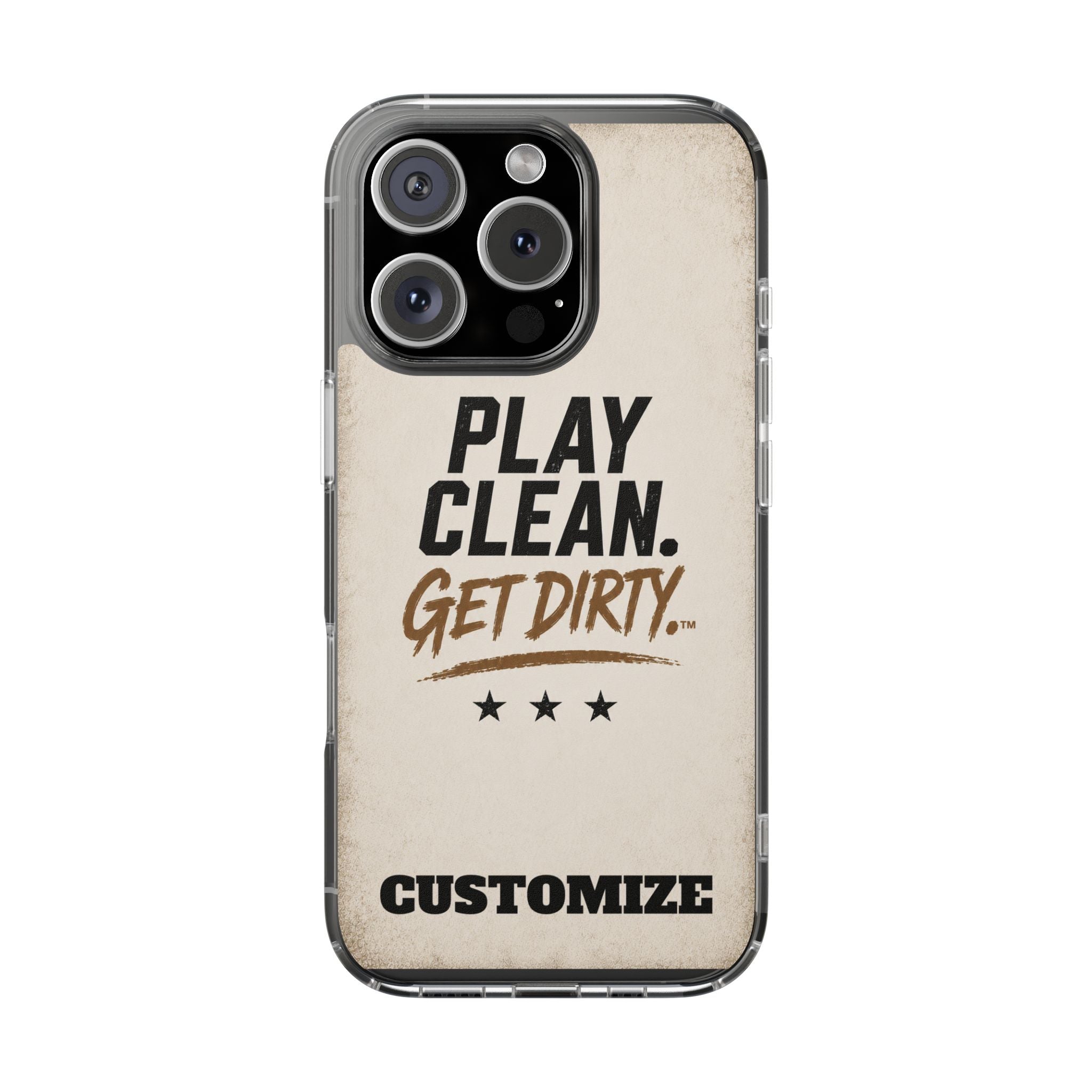 Magnetic Phone Case — “Play Clean. Get Dirty.” Customizable Impact-Resistant Case