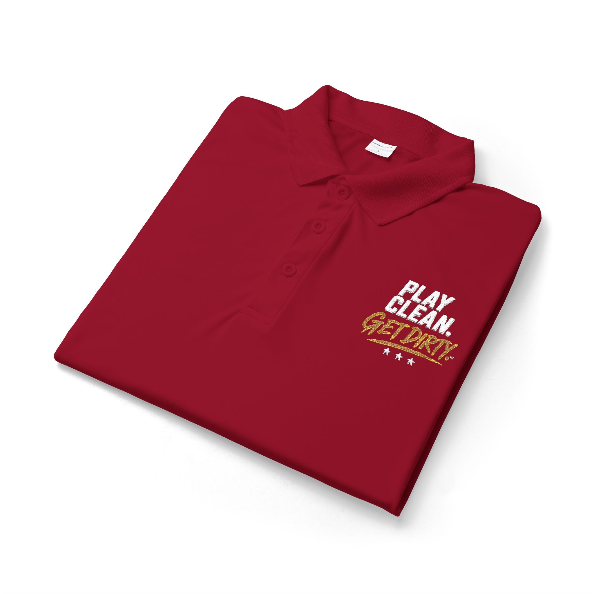 Embroidered Gold Bay Logo Polo Shirt