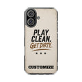 Magnetic Phone Case — “Play Clean. Get Dirty.” Customizable Impact-Resistant Case