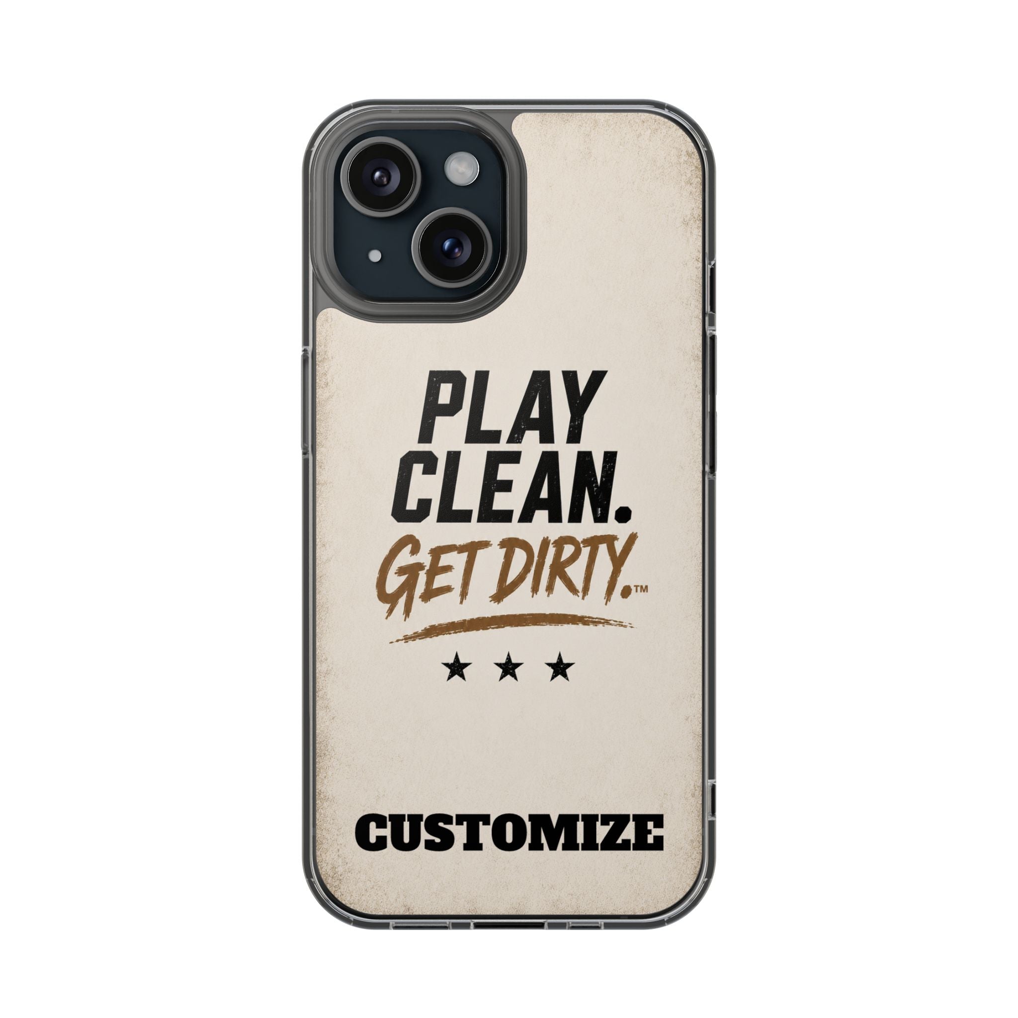Magnetic Phone Case — “Play Clean. Get Dirty.” Customizable Impact-Resistant Case