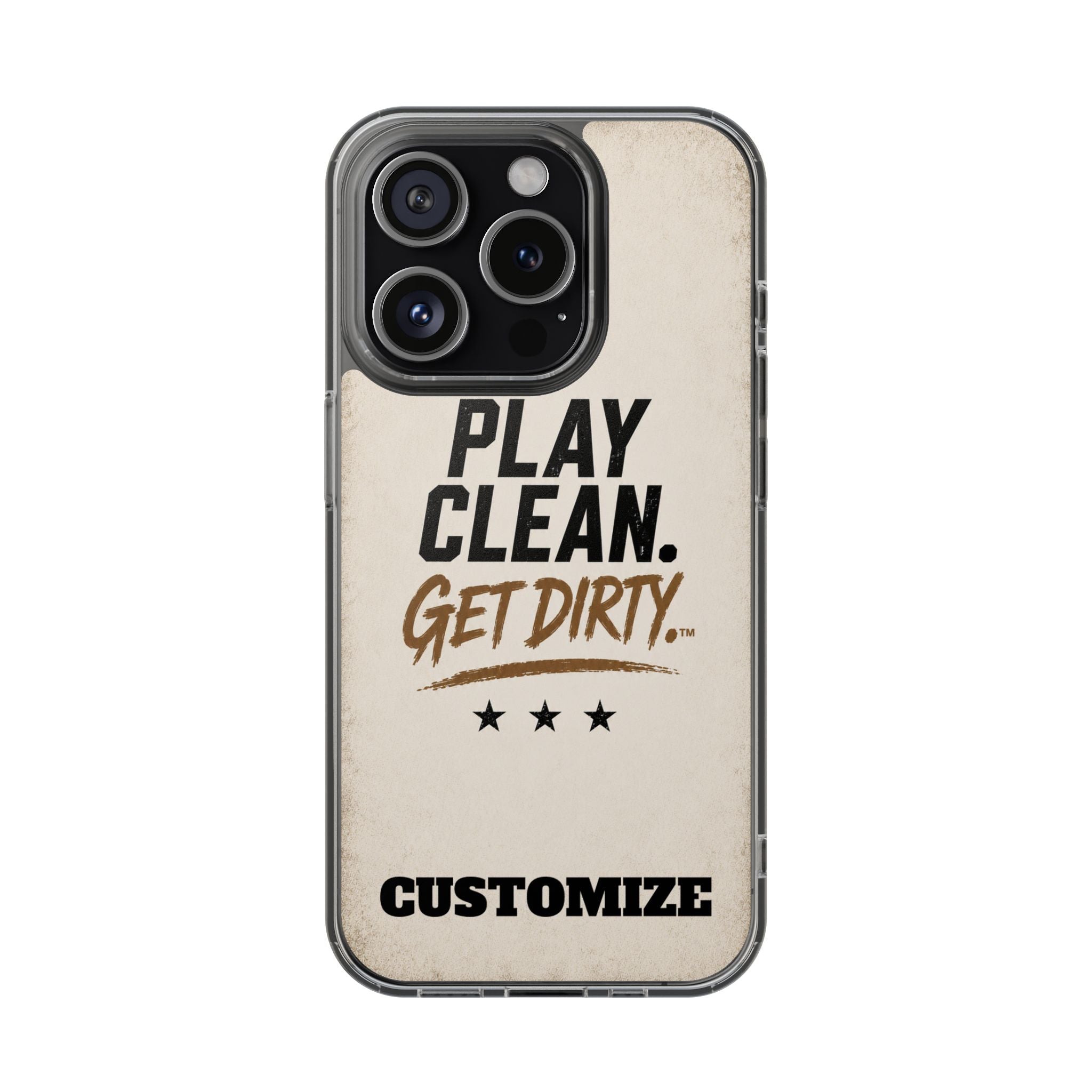Magnetic Phone Case — “Play Clean. Get Dirty.” Customizable Impact-Resistant Case
