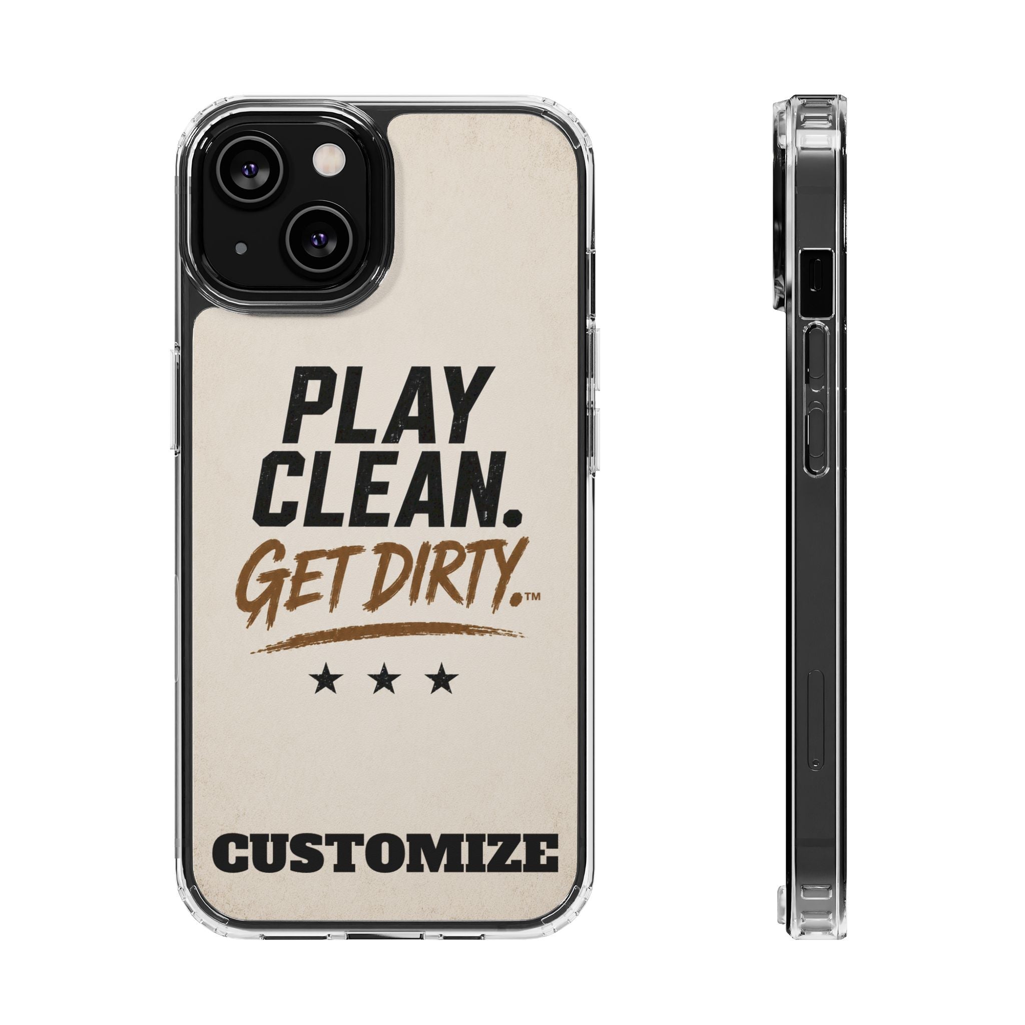 Magnetic Phone Case — “Play Clean. Get Dirty.” Customizable Impact-Resistant Case