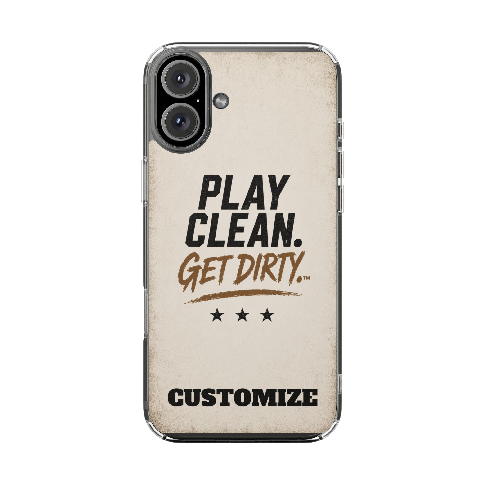 Magnetic Phone Case — “Play Clean. Get Dirty.” Customizable Impact-Resistant Case