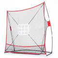 Baseball Practice Net 7x7.4 FT with Strike Zones