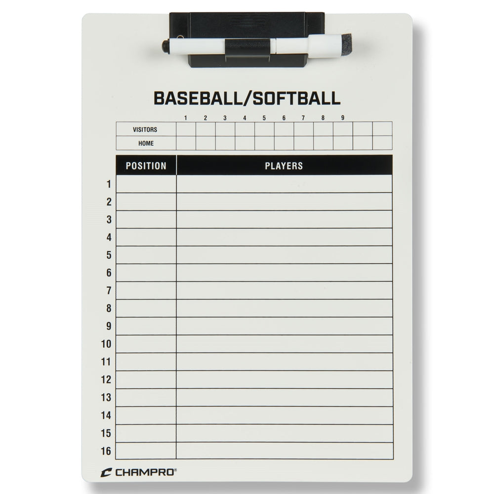 BASEBALL/SOFTBALL COACH'S BOARD 12 inX9 in